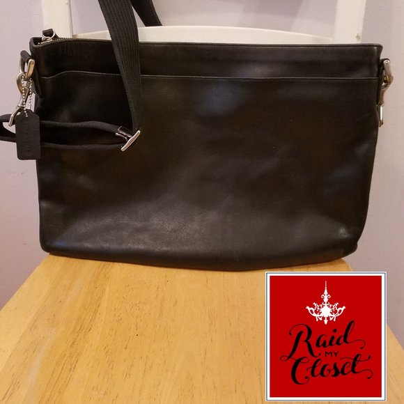 Coach Leather Laptop Tote - Picture 1 of 3